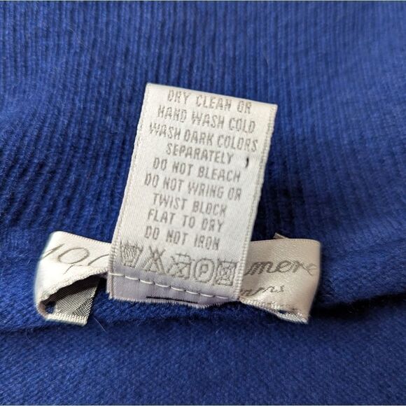 VTG Cashmere Sleeveless Whimsigoth Dark Academia Quiet Luxury Old Money XL - Picture 8 of 8